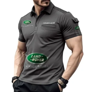 Adventure Utility Vehicle Company Exclusive Logo Pocket Polo Shirt, Gift For Adventure Utility Vehicle Company Enthusiasts CAR450 - Gray