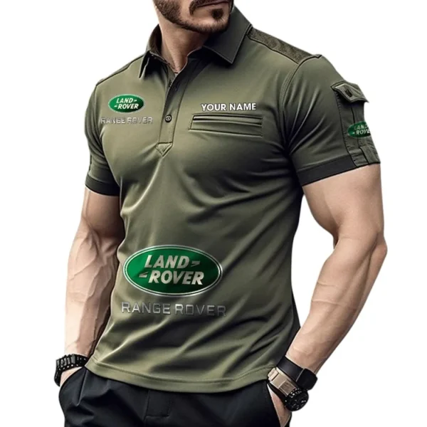 Rugged Terrain Auto Brand Exclusive Logo Pocket Polo Shirt, Gift For Rugged Terrain Auto Brand Enthusiasts CAR450 - Green