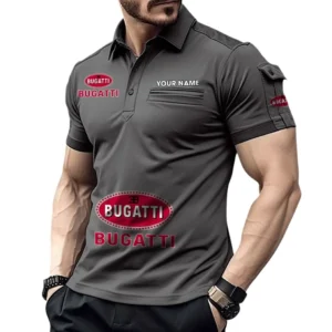 High-Performance Supercar Exclusive Logo Pocket Polo Shirt, Gift For High-Performance Supercar Lovers CAR450 - Gray
