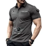 Record-Breaking Auto Exclusive Logo Pocket Polo Shirt, Gift For Record-Breaking Auto Lovers CAR450 - Gray