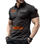 Motocross Motorcycle Exclusive Logo Pocket Polo Shirt, Gift For Motocross Motorcycle Lovers CAR450 - Black