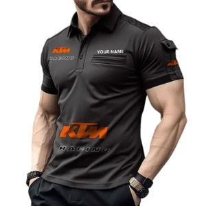 Motocross Motorcycle Exclusive Logo Pocket Polo Shirt, Gift For Motocross Motorcycle Lovers CAR450 - Black