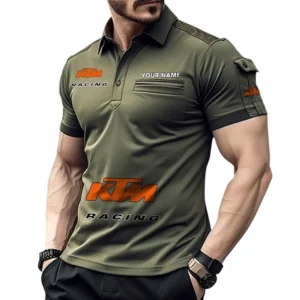Adventure Motorcycle Exclusive Logo Pocket Polo Shirt, Gift For Adventure Motorcycle Enthusiasts CAR450 - Green