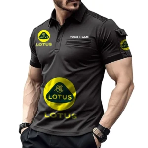 Sports Car Exclusive Logo Pocket Polo Shirt, Gift For Sports Car Lovers CAR450 - Black