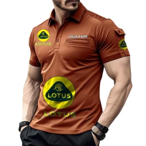 Exotic Sports Vehicle Exclusive Logo Pocket Polo Shirt, Gift For Exotic Sports Vehicle Enthusiasts CAR450 - Orange