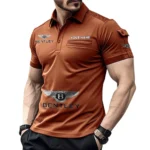 Grand Tourer  Exclusive Logo Pocket Polo Shirt, Gift For Grand Tourer  Enthusiasts CAR450 - Orange