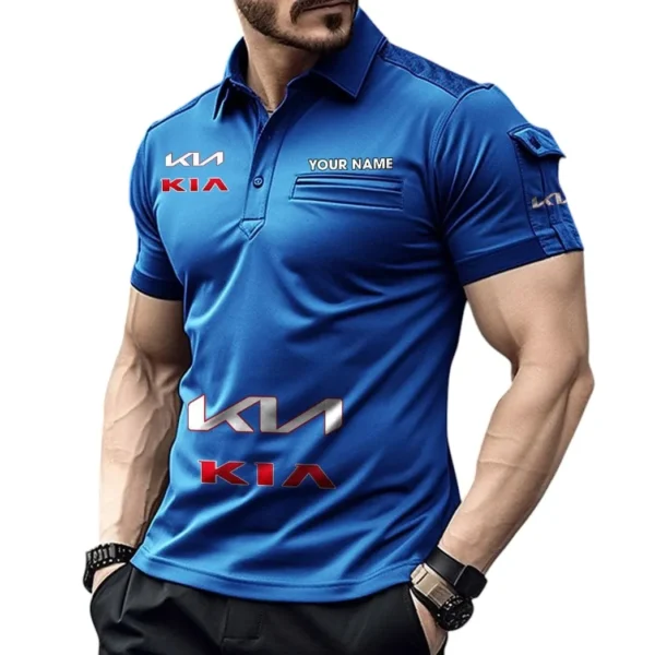 Car  Exclusive Logo Pocket Polo Shirt, Gift For Car  Enthusiasts CAR450 - Blue