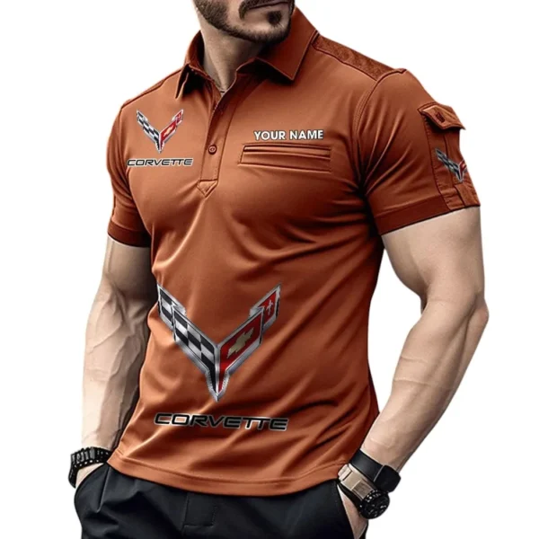 Roadster Exclusive Logo Pocket Polo Shirt, Gift For Roadster Lovers CAR450 - Orange