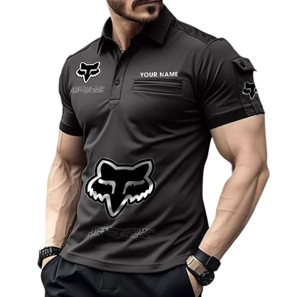 American Iconic Sports Car Exclusive Logo Pocket Polo Shirt, Gift For American Iconic Sports Car Lovers CAR450 - Black