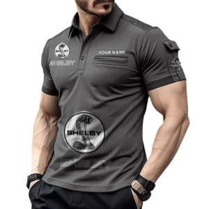 Performance Vehicle Exclusive Logo Pocket Polo Shirt, Gift For Performance Vehicle Lovers CAR450 - Gray