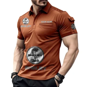 High-Horsepower Car Exclusive Logo Pocket Polo Shirt, Gift For High-Horsepower Car Lovers CAR450 - Orange