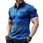 Compact SUV  Exclusive Logo Pocket Polo Shirt, Gift For Compact SUV  Enthusiasts CAR450 - Blue