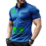 Ninja Bike  Exclusive Logo Pocket Polo Shirt, Gift For Ninja Bike  Lovers CAR450 - Blue