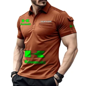 Adventure Motorcycle  Exclusive Logo Pocket Polo Shirt, Gift For Adventure Motorcycle  Enthusiasts CAR450 - Orange
