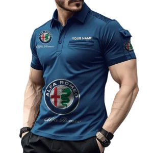 Stormura Motors Exclusive Logo Pocket Polo Shirt, Gift For Stormura Motors Lovers CAR450 - Navy Blue