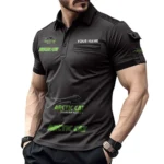 Hikari Motors Exclusive Logo Pocket Polo Shirt, Gift For Hikari Motors Lovers CAR450 - Black