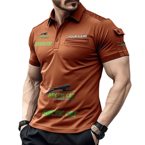 ATV Manufacturer Exclusive Logo Pocket Polo Shirt, Gift For ATV Manufacturer Lovers CAR450 - Orange