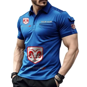 American Car Exclusive Logo Pocket Polo Shirt, Gift For American Car Enthusiasts CAR450 - Blue