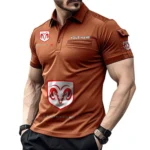 Street Machine Exclusive Logo Pocket Polo Shirt, Gift For Street Machine Enthusiasts CAR450 - Orange