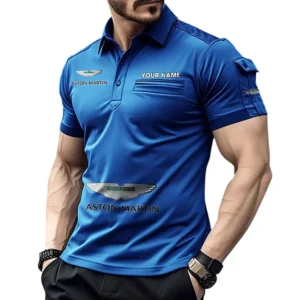 Drag Racing Vehicle Exclusive Logo Pocket Polo Shirt, Gift For Drag Racing Vehicle Enthusiasts CAR450 - Blue