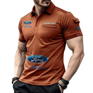 Classic Coupe Exclusive Logo Pocket Polo Shirt, Gift For Classic Coupe Lovers CAR450 - Orange