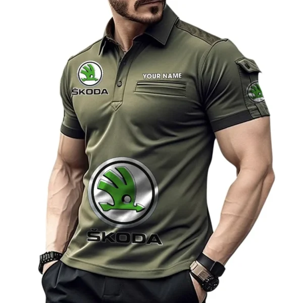 Mid-Size Sedan  Exclusive Logo Pocket Polo Shirt, Gift For Mid-Size Sedan  Enthusiasts CAR450 - Green