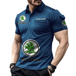 Urban Compact Auto  Exclusive Logo Pocket Polo Shirt, Gift For Urban Compact Auto  Enthusiasts CAR450 - Navy Blue