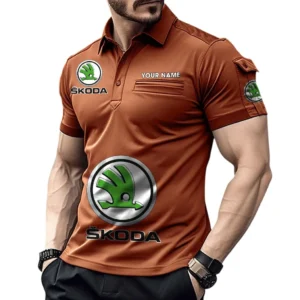 Everyday Driver  Exclusive Logo Pocket Polo Shirt, Gift For Everyday Driver  Enthusiasts CAR450 - Orange
