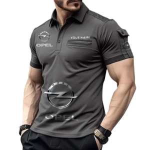 Family Vehicle Exclusive Logo Pocket Polo Shirt, Gift For Family Vehicle Lovers CAR450 - Gray