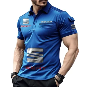 Urban Hatchback Exclusive Logo Pocket Polo Shirt, Gift For Urban Hatchback Enthusiasts CAR450 - Blue