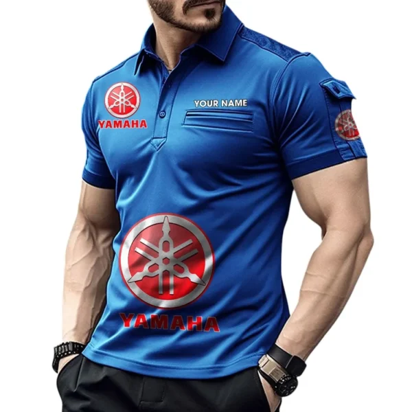 Eco-Friendly Ride Exclusive Logo Pocket Polo Shirt, Gift For Eco-Friendly Ride Lovers CAR450 - Blue