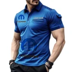 Off-Road Bike Exclusive Logo Pocket Polo Shirt, Gift For Off-Road Bike Lovers CAR450 - Blue