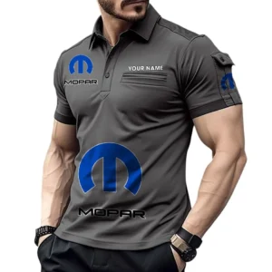 Two-Wheeler Exclusive Logo Pocket Polo Shirt, Gift For Two-Wheeler Lovers CAR450 - Gray