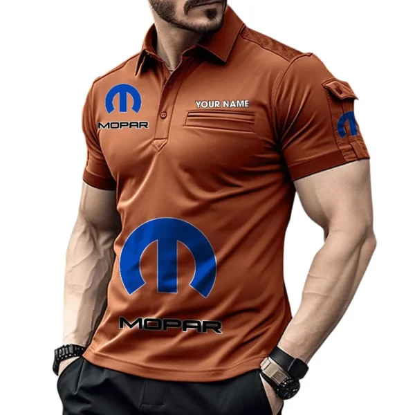 Road Motorcycle Exclusive Logo Pocket Polo Shirt, Gift For Road Motorcycle Lovers CAR450 - Orange
