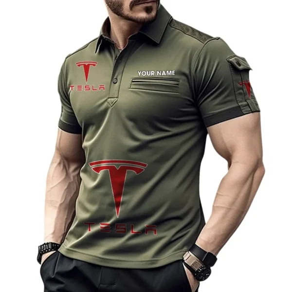 Futuristic Ride Exclusive Logo Pocket Polo Shirt, Gift For Futuristic Ride Enthusiasts CAR450 - Green
