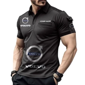 Swedish Car Brand Exclusive Logo Pocket Polo Shirt, Gift For Swedish Car Brand Lovers CAR450 - Black