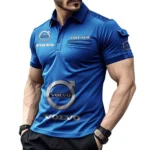 European Auto Maker Exclusive Logo Pocket Polo Shirt, Gift For European Auto Maker Lovers CAR450 - Blue