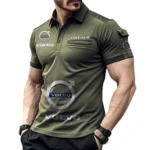 Safety-Focused Vehicle Brand Exclusive Logo Pocket Polo Shirt, Gift For Safety-Focused Vehicle Brand Lovers CAR450 - Green