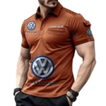 Small SUV Exclusive Logo Pocket Polo Shirt, Gift For Small SUV Enthusiasts CAR450 - Orange