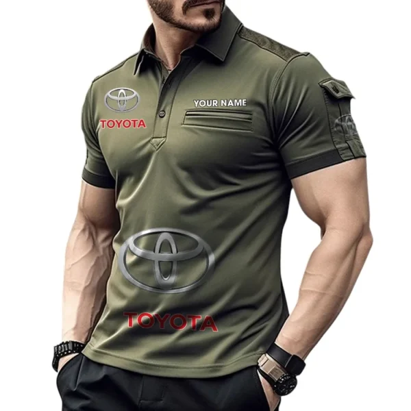 Mid-Size Vehicle Exclusive Logo Pocket Polo Shirt, Gift For Mid-Size Vehicle Lovers CAR450 - Green