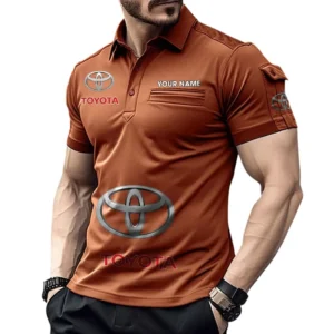 Hybrid Car Exclusive Logo Pocket Polo Shirt, Gift For Hybrid Car Lovers CAR450 - Orange