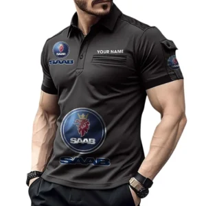 4x4 SUV Exclusive Logo Pocket Polo Shirt, Gift For 4x4 SUV Lovers CAR450 - Black