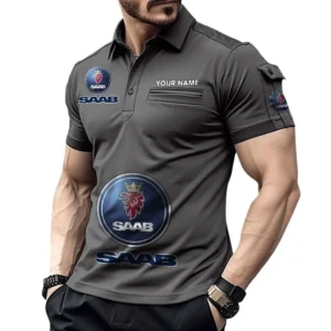 Passenger Vehicle Exclusive Logo Pocket Polo Shirt, Gift For Passenger Vehicle Enthusiasts CAR450 - Gray