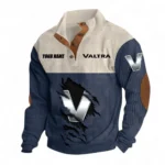 Versatile Crop Tractor Men's Stand Up Collar Base Shirt CAR479 - Navy Blue