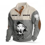 Crop Handler Men's Stand Up Collar Base Shirt CAR479 - Gray