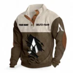 Rural Work Vehicle Men's Stand Up Collar Base Shirt CAR479 - Brown