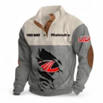 Field Work Tractor Men's Stand Up Collar Base Shirt CAR479 - Gray