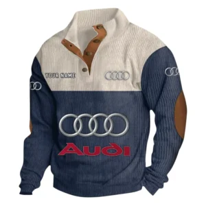 Premium Road Machine Men's Stand Up Collar Base Shirt CAR480 - Navy Blue