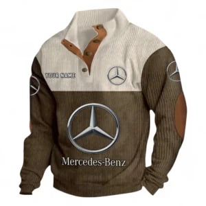 Performance Vehicle Men's Stand Up Collar Base Shirt CAR480 - Brown