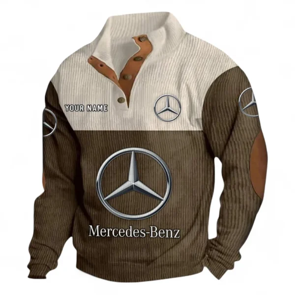 Performance Vehicle Men's Stand Up Collar Base Shirt CAR480 - Brown